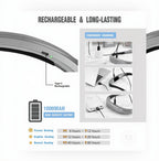 LED Neck Reading Light Usb Rechargeable Read Light in Bed 3 Colors & 3 Brightness Adjustable Book Light Neck Book Reading Light