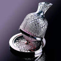 High Grade Crystal Glass 360 Rotating Decanter Tumbler 1500Ml Decanter Wine Dispenser Aerator Mirror Jug Gift Bar Decoration