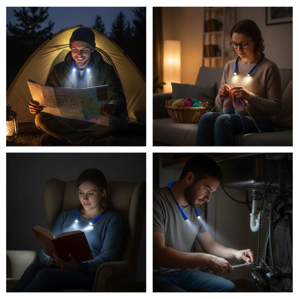 Lifestyle collage - camping, knitting, reading, DIY