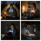Lifestyle collage - camping, knitting, reading, DIY
